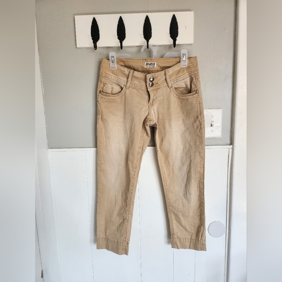 Mudd Khaki Capri pants size 7 - Picture 2 of 6